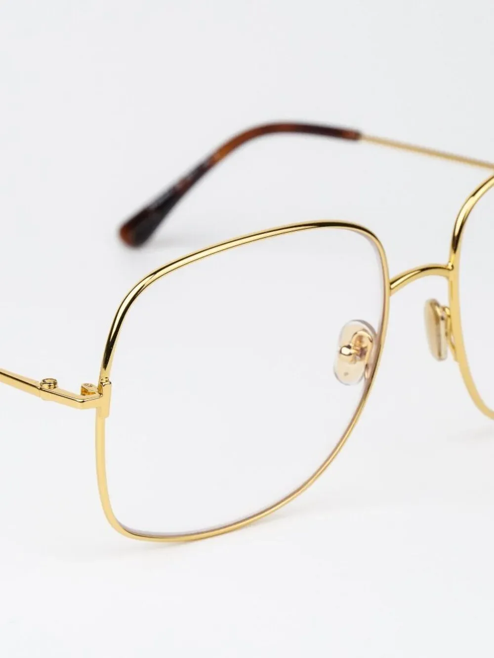 Tom Ford Women Eyeglasses Gold Square FT6048-B 030 NEW AUTHENTIC